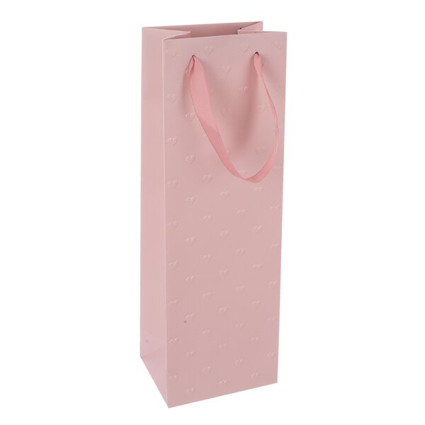 Darčeková taška vytlačované srdiečka 12x9x36 cm