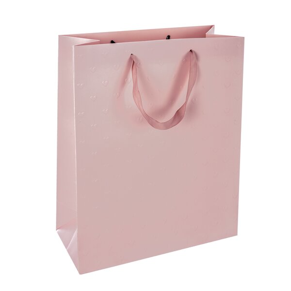 Darčeková taška vytlačované srdiečka 26x12x32 cm