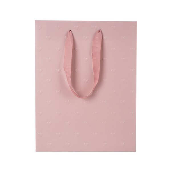 Darčeková taška vytlačované srdiečka 26x12x32 cm