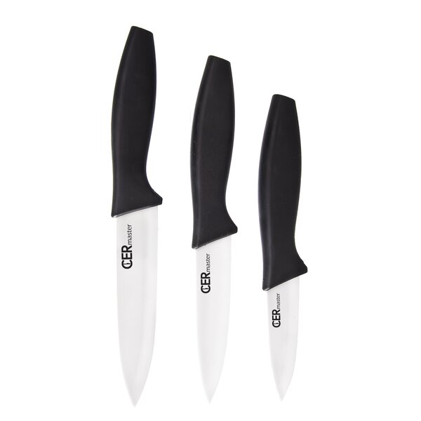 Kuchynský nôž Cermaster s keram. čepeľou sada 3 ks