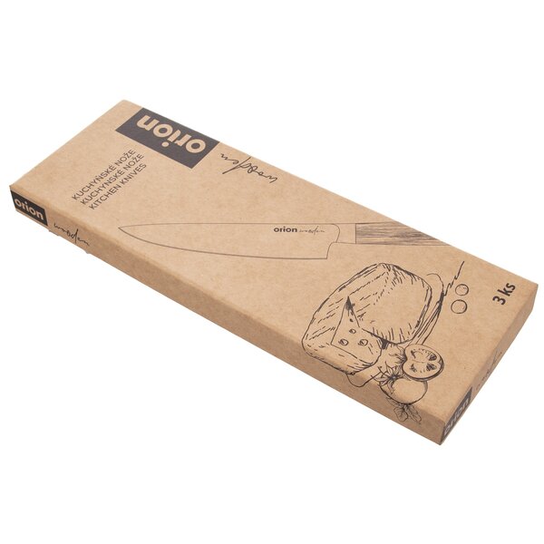 Kuchynský nôž WOODEN sada 3 ks