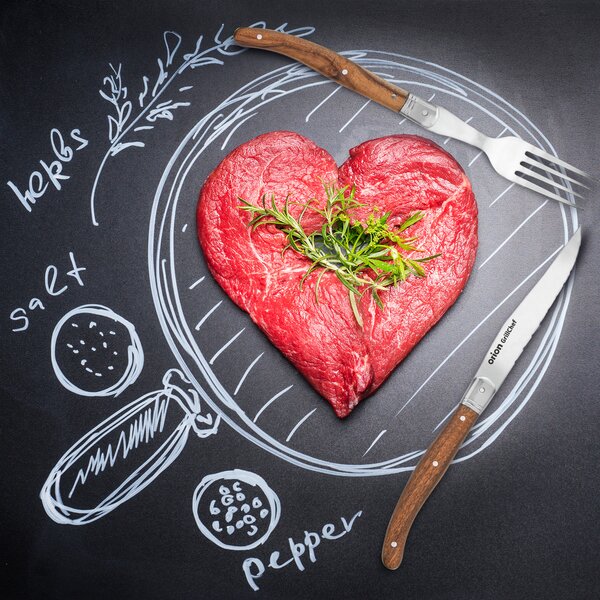 Steak set nôž s vidličkou