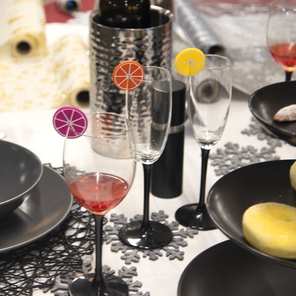 Rozlišovač na poháre citrusy 8 ks