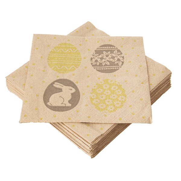 Servírovací obrúsky vajíčka a zajačik