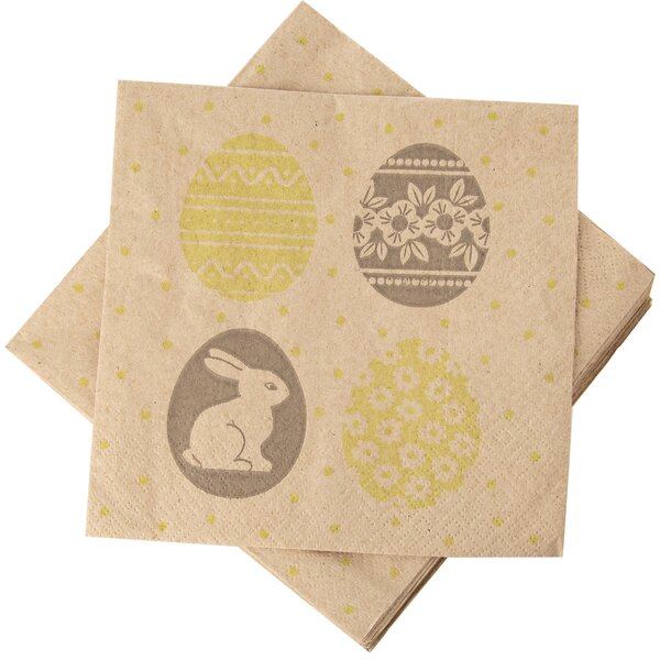 Servírovací obrúsky vajíčka a zajačik