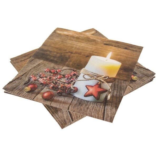 Servírovací obrúsky sviečka