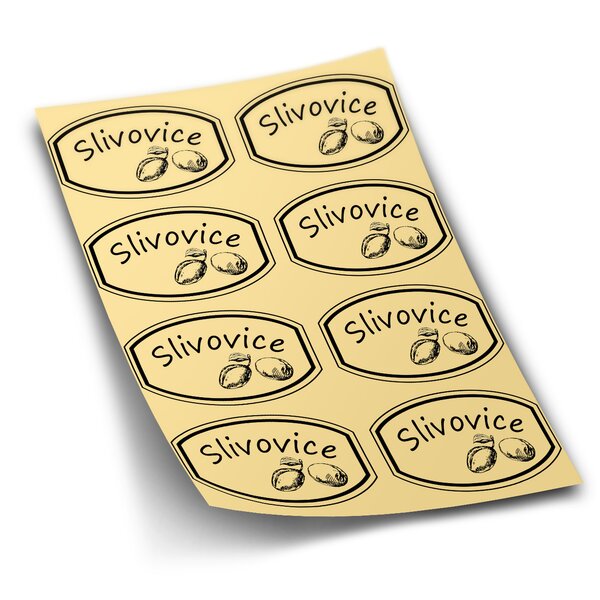Samolepky na láhve Slivovice