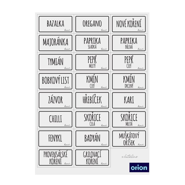 Samolepky na dózy WHITELINE