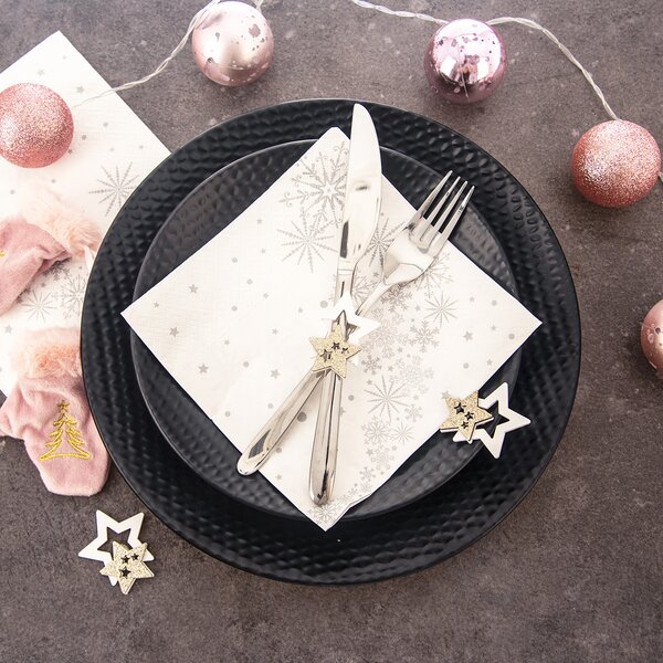 Servírovací obrúsky hviezdy VLOČKA