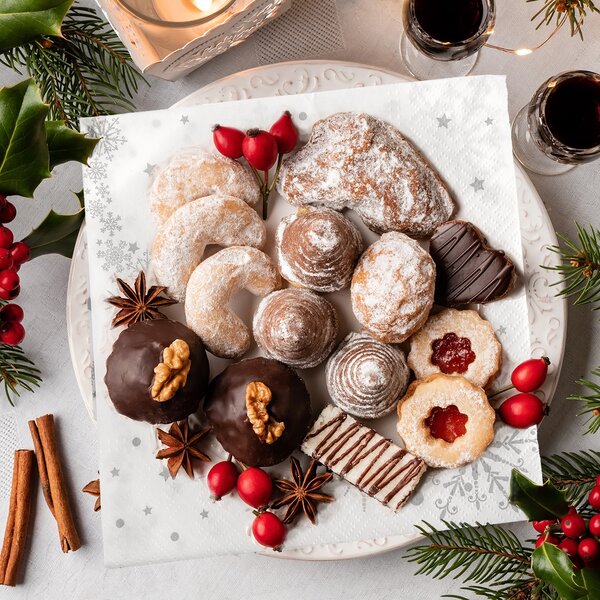 Servírovací obrúsky hviezdy VLOČKA