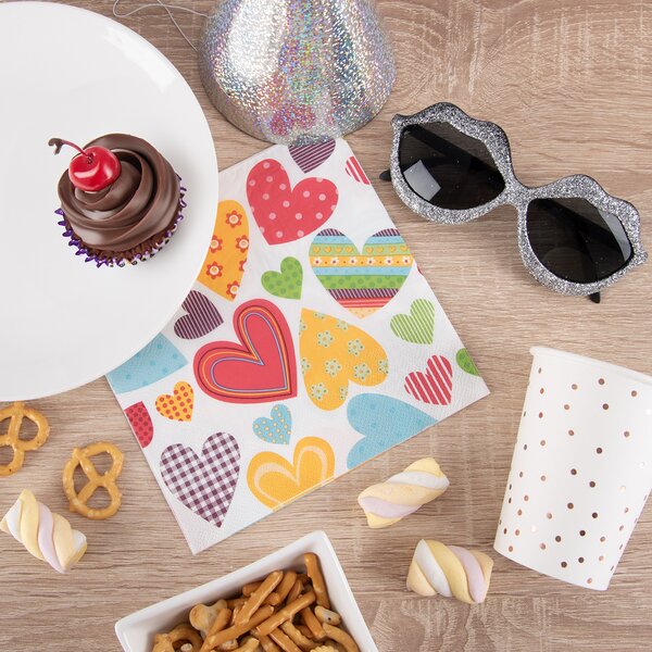 Servírovacie obrúsky SRDCE