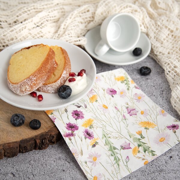 Servírovacie obrúsky jarné kvety