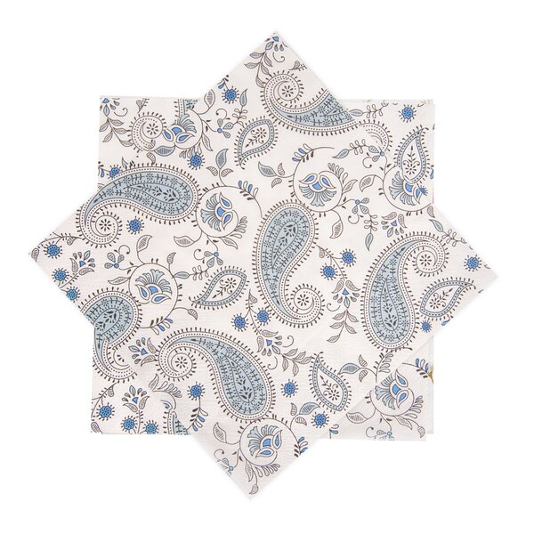 Servírovacie obrúsky kašmírový vzor