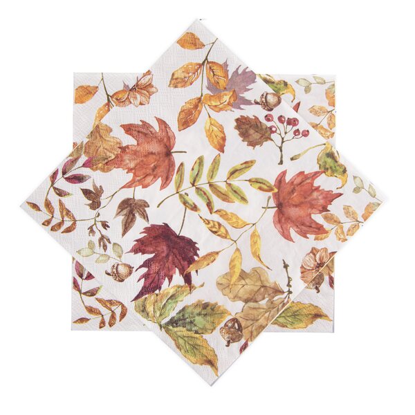 Servírovacie obrúsky jesenné lístie