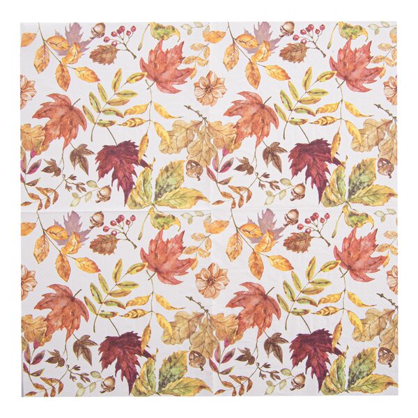 Servírovacie obrúsky jesenné lístie