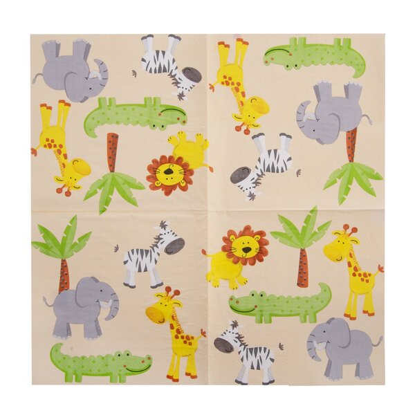 Servírovacie obrúsky zoo