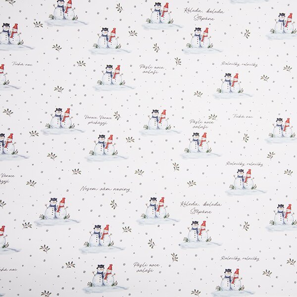 Vianočný baliaci papier SNEHULIAK 500x70 cm