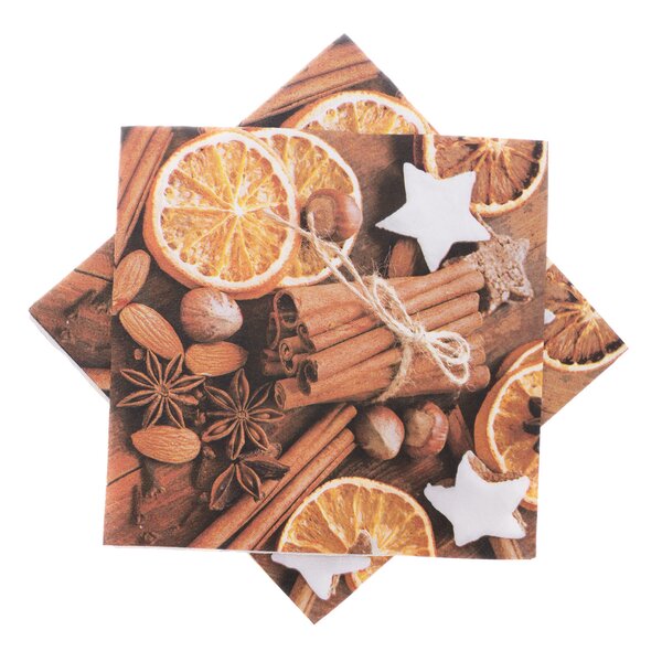 Servírovacie obrúsky škorica
