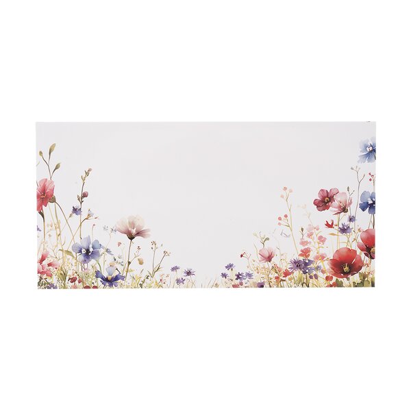 Papierová obálka kvety s vloženou kartičkou