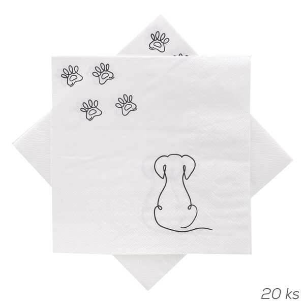 Servírovacie obrúsky PSÍK