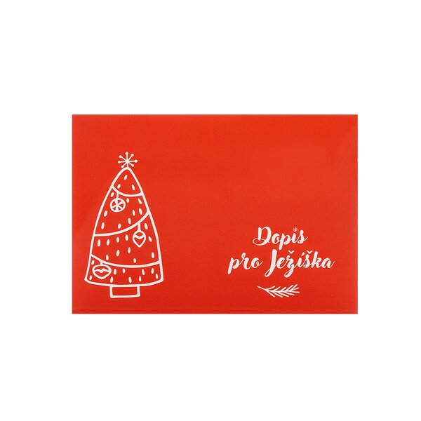 Papierová obálka Dopis pro Ježíška s listom