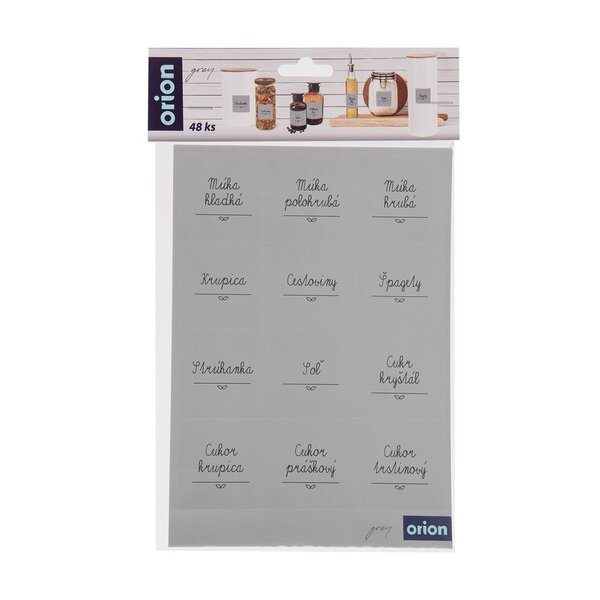 Samolepky na dózy GREY