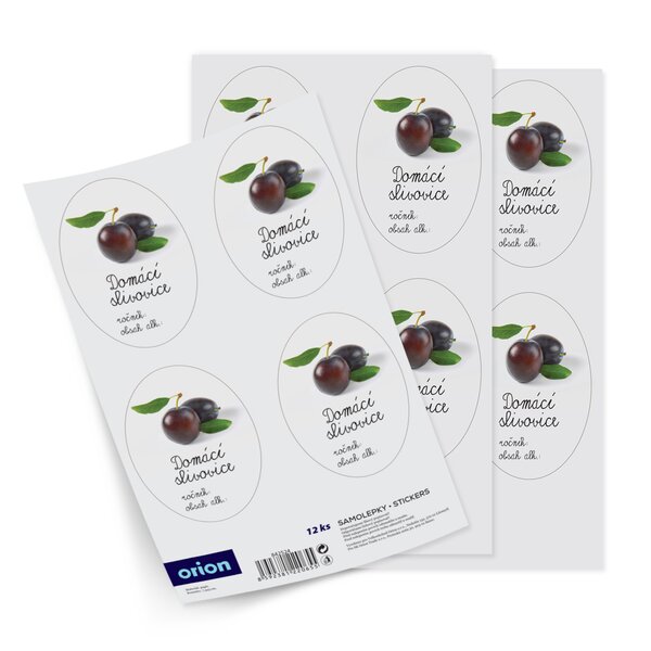 Samolepky na fľaše Domácí slivovica