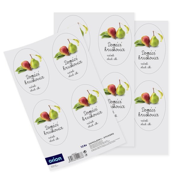 Samolepky na fľaše Domáca hruškovica 