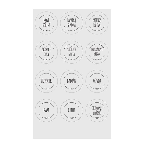 Samolepky na koreničky WHITELINE