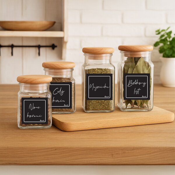 Samolepky na koreničky BLACK