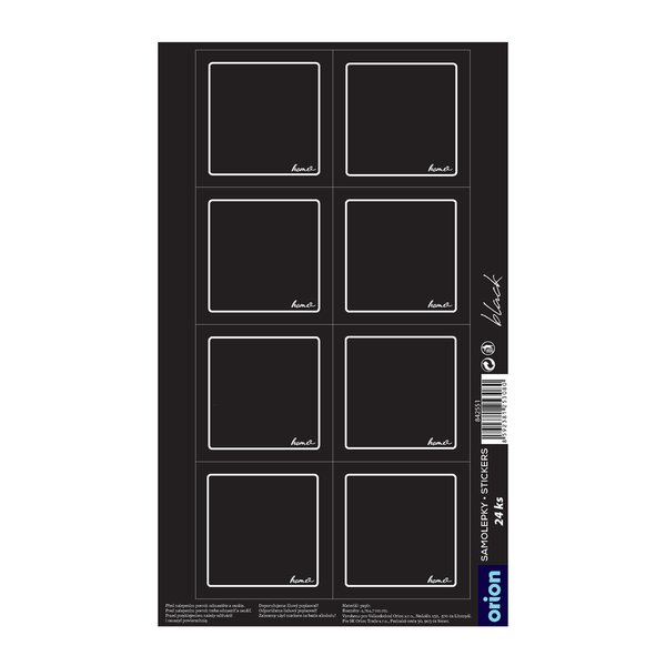 Samolepky na koreničky BLACK