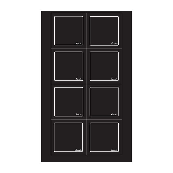 Samolepky na koreničky BLACK