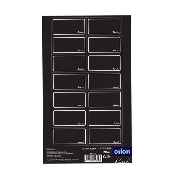 Samolepky na koreničky BLACK
