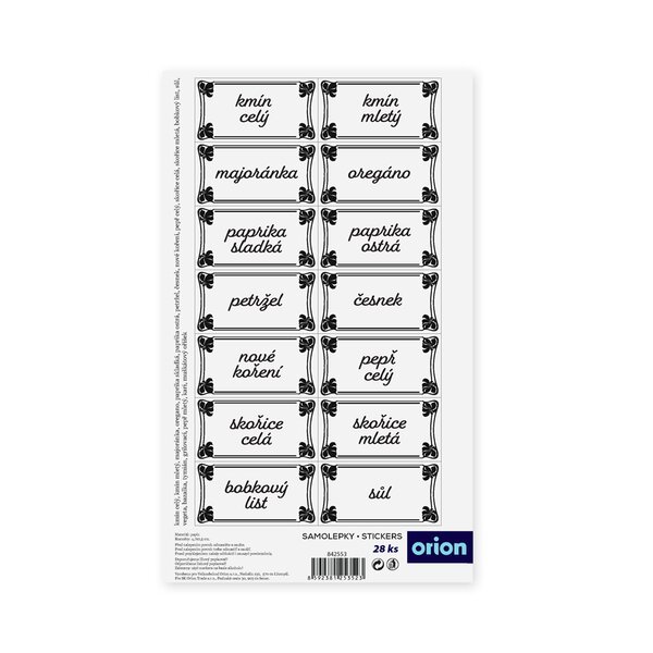 Samolepky na koreničky