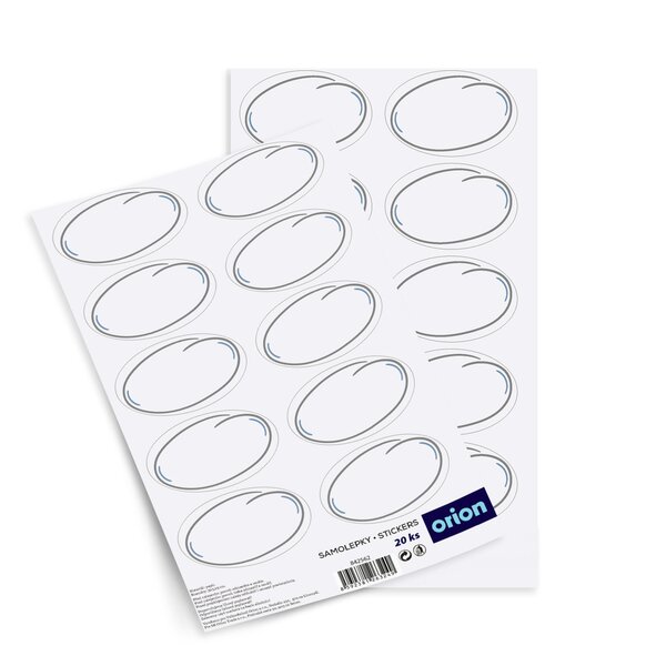 Samolepky na dózy prázdne