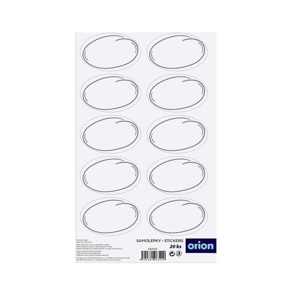 Samolepky na dózy prázdne