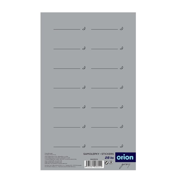 Samolepky na koreničky GREY