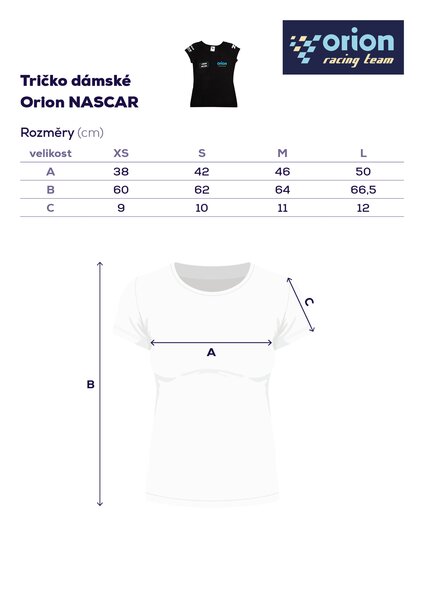 Tričko dámske Orion NASCAR veľ. XS