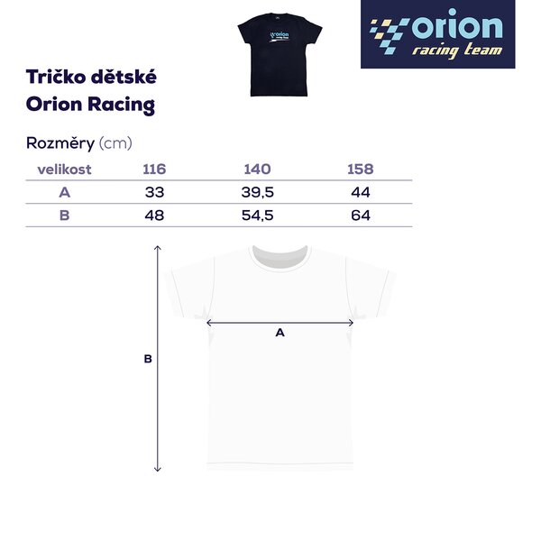 Tričko detské Orion RACING veľ. 116