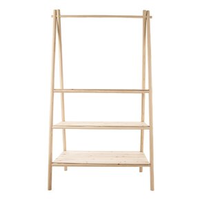 Drevený stojan s 3 policami 92x50x164 cm