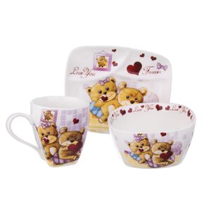 Jedálenská detská sada MEDVEDÍK 3 diely