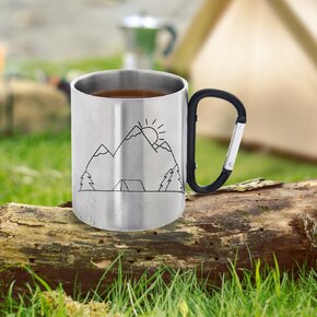 Hrnček s karabínou 0,35 l hory