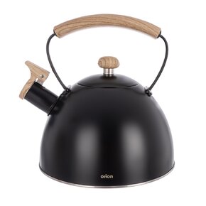 Čajník s píšťalou BLACK 2,5 l