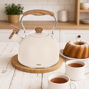 Čajník s píšťalou BEIGE 1,5 l