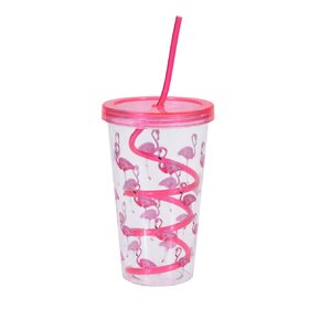 Pohár s viečkom a slamkou 0,45 l