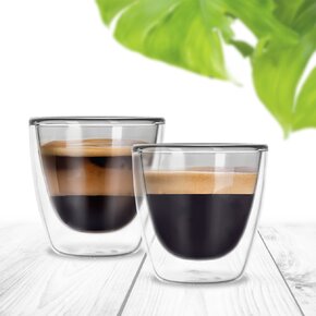 Dvojstenný pohár DOUBLE espresso 0,11 l 2 ks