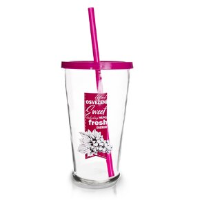 Pohár so slamkou 0,45 l