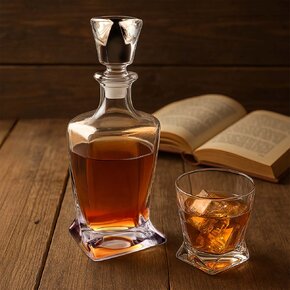 Karafa na whisky Imperial 0,77 l+2 pohár, sada