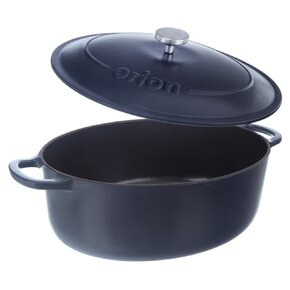 Pekáč s poklopom LIATINA SMALT 42x27 cm