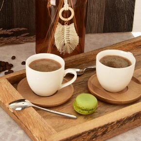 Hrnček s podšálkou WHITELINE 0,125 l 6 ks